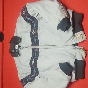 Carhartt winter lined Aztec pattern coat.